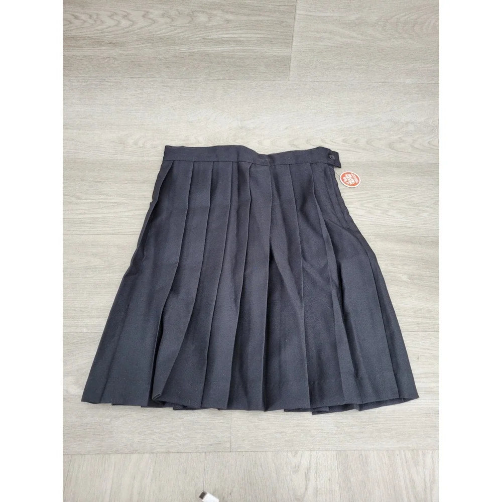French Toast Girls Size 7 Black Pleated School Uniform Skirt Adjustable Waist
